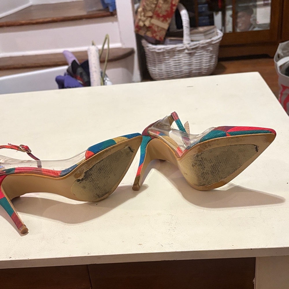 Liliana Multicolor Patchwork Heels - image 5